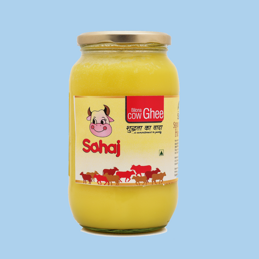 Bilona Cow Ghee - 1 Liter Glass Jar