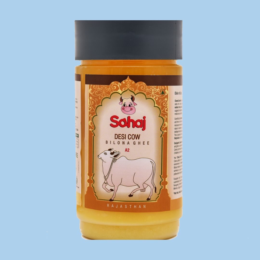 Desi Bilona Cow Ghee (A2) - 1 Liter.