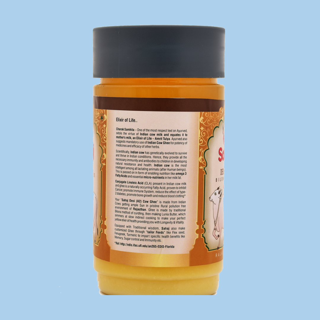 Desi Bilona Cow Ghee (A2) - 1 Liter.