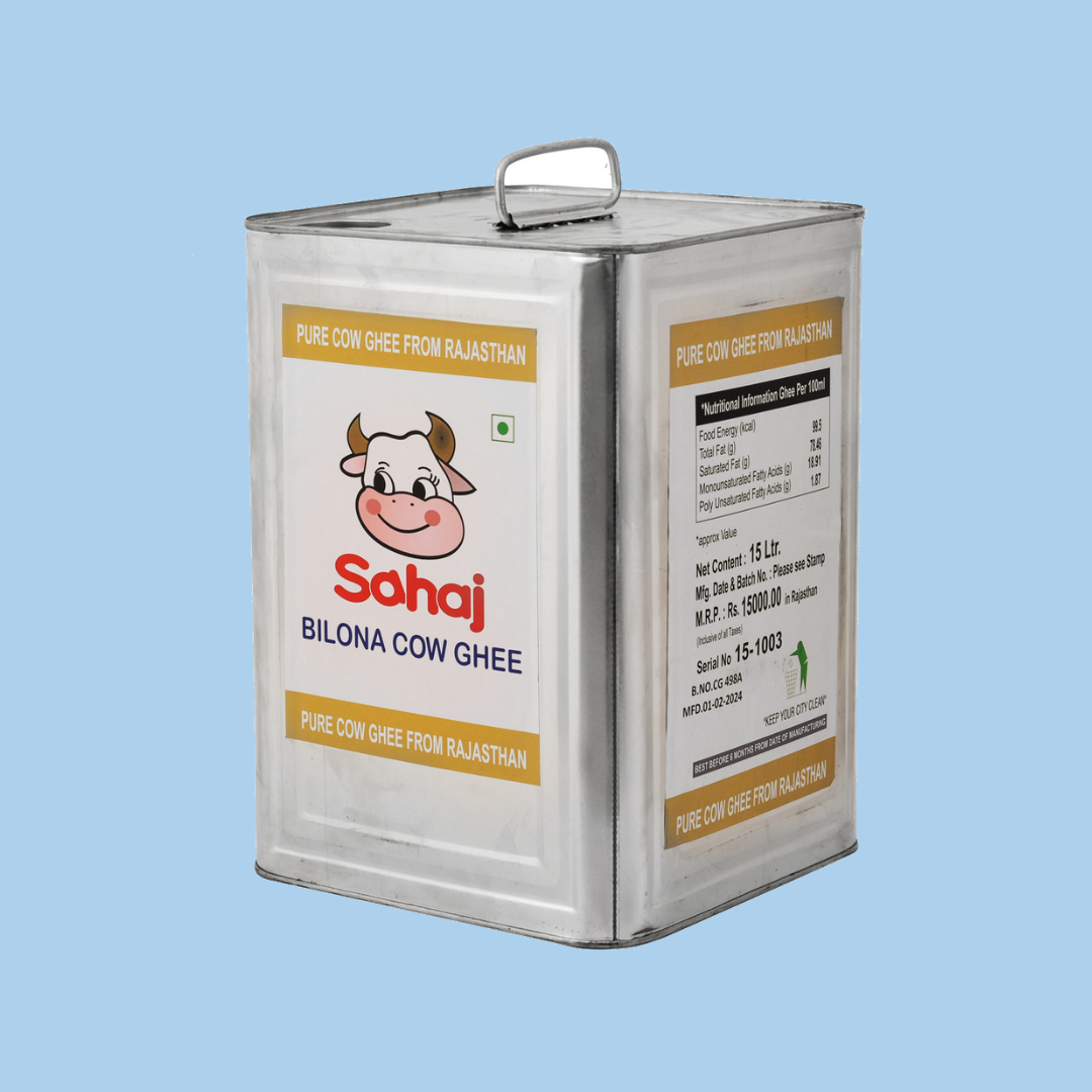 Bilona Cow Ghee - 15 Liter.